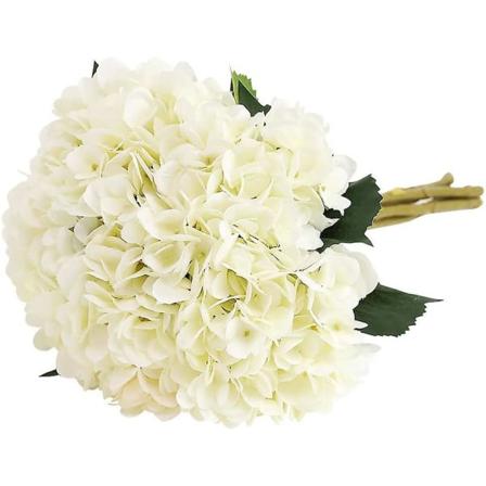 Nordic Style Hortensia Hvid*5 5stk