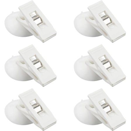 Sugpropp Duschdraperiklämmor Stänkskydd Sugpropp Klämma Väggfäste för Dusch Kylskåp Husbil Hängande Hemmakontor