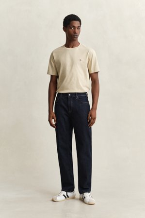 GANT Herren Regular Fit Clean Wash Jeans (36/30) Dunkelblau