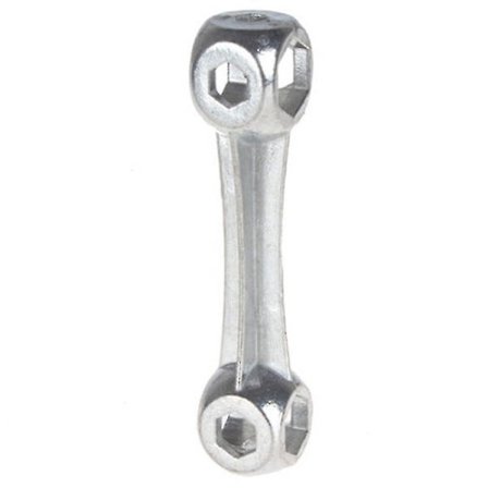 Cykel Mountainbike Reparationsverktyg Hexagonalt Bennyckel Reparationsverktyg 6-15mm Nyckeltillbehör (1st, Silver)