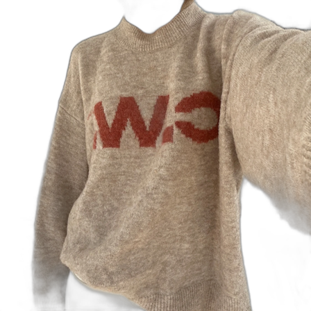 Carin Wester stickad tröja i alpackablandning.