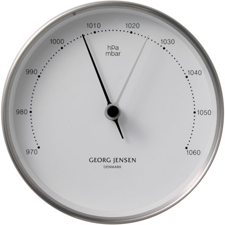 Georg jensen Henning Koppel barometer' - 'Stål og hvitt