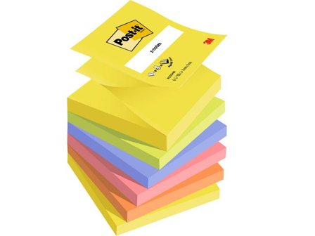 Post-it Notes Z-block 76x76mm rainbow - Lyreco - Kontorsmaterial - Notes och Post-It - Notes - Z-block