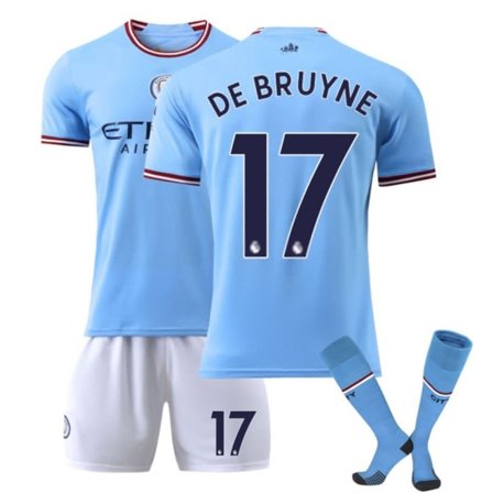 Manchester City skjorte 22-23 Fotballskjorte 17 DE BRUYNE barn 28(150-160cm) DE BRUYNE barn 28(150-160cm) zdq