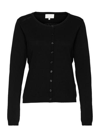 New Laura Cardigan Stickad Tröja Cardigan Svart Minus