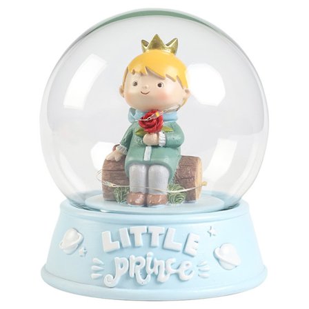 Ny kreativ eventyrlig liten prins harpikshåndverk belysningsornamenter jentegaver barnedagsgaver (1 stk)