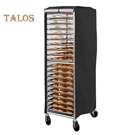 Brödhyllskydd Bagerihyllskydd med dragkedja Vattentätt Dammskydd Plåtställskydd för hemmet svart