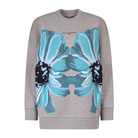 Stella McCartney, Sweatshirts Grijs, Dames, Maat:S