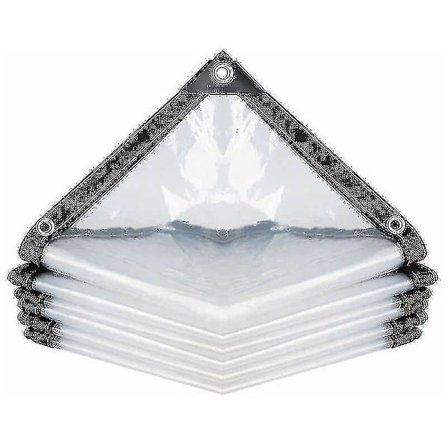 Vedenpitävä Läpinäkyvä Suojapeite Silmukoilla, Kevyt Kestävä Monikäyttöinen Suoja (Koko: 2x3m) - Yhteensopiva FMY 2*3M:n kanssa