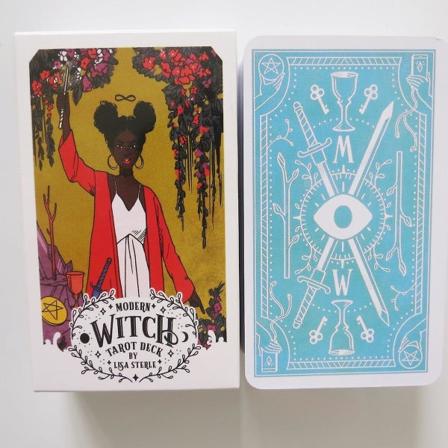 Uusi Tarot-orakkelikortti Mystiset ennustukset Vihreä noita Tarot-korttipeli Lautapeli tytöille 5 5