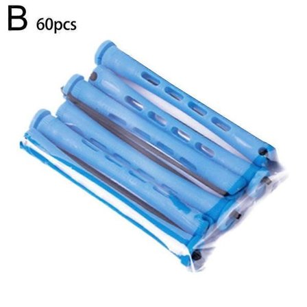 60 st Hårrullar Permanentstavar Kall Permanent Locktänger Rullar för Salong Hemstylingverktyg