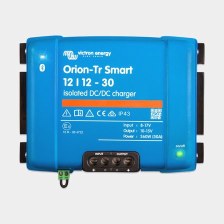 DC/DC-Ladegerät 12 V zu 12 V Victron Orion-Tr Smart Isolated 12/12-30, 360 W, 30 A - Boot