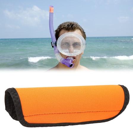 Oppdriftshylse Snorkling Pustemaskin Flytende Jakke Våt Rør Anti-Synk Beskyttende Deksel Oransje