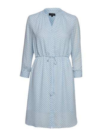 Slfdamina 7/8 Aop Dress B Polvipituinen Mekko Sininen Selected Femme