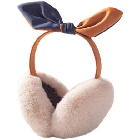 Naisten talviset lämpimät korvaläpät, taitettavat, ulkokorvaläpät, Khaki