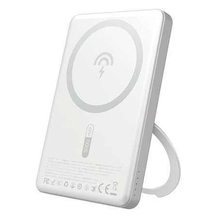 Dudao powerbank 5000 mAh med MagSafe og 20W hurtiglading – Sølv