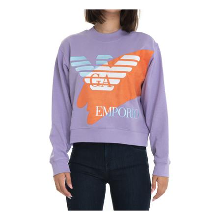 Emporio Armani - Hoodies - Lila - Dam - Storlek: L, Dam, Storlek: L