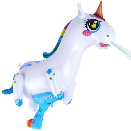 Oppustelig Unicorn vandpistol til sommerleg