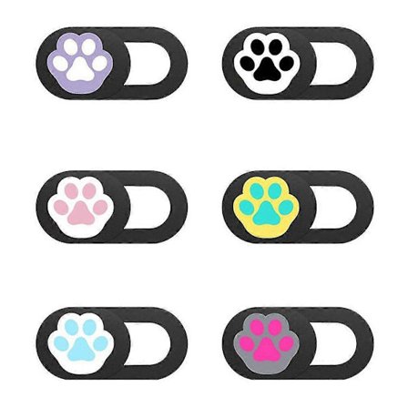 6 stk. Mobiltelefon Kameradeksler Beskyttelse Personvern Deksel Anti-titte Webkameradeksler