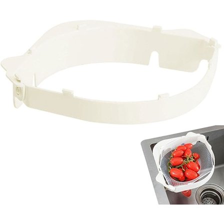 Vaskesil - Trekantet Vaskesil, Kjøkkenvask Sil, Multifunksjonell Vaskesil Nett Mesh Hengende Tri-Holder, Sammenleggbar Kjøkken