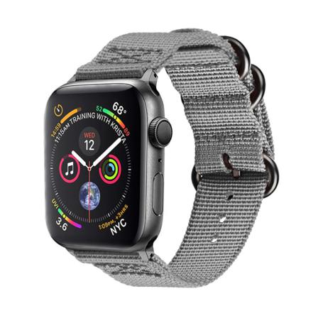 Apple Watch 1/2/3/4/5/6/7/se 42/44/45 Nylonarmband Natoarmband Grå
