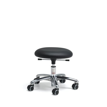 Mobil krakk BETA, H380–500 mm, kunstskinn, svart