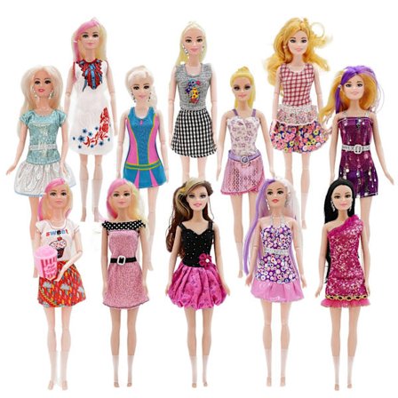 12 stk 30cm mote kjole kjole dukkekjole