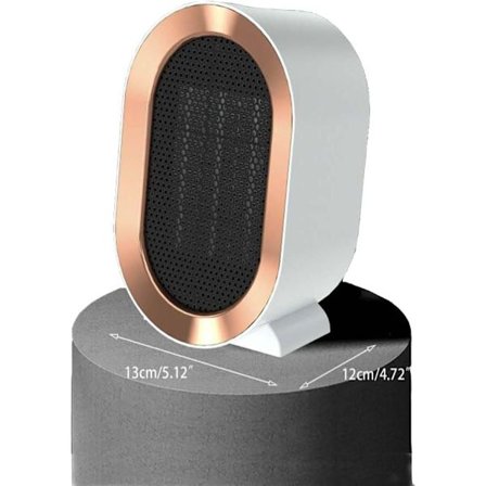 1200W Energieffektiv varmeovn for innendørs bruk. Denne bærbare vifteovnen med to hastigheter er perfekt for kontorer, og gir justerbar varme (Hvit)