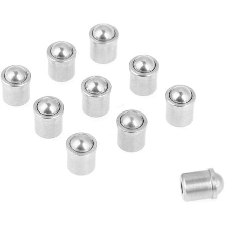 Kulkolv, tryckfjäder, kulfjäderkolv 6 * 7 mm kroppstillbehörssats 10 delar, KoleZy