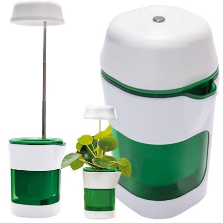 Planttillväxtpanellampa 6 led 4 uv självvattnande kruka