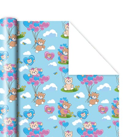 10 ark med emballasje med 5 forskjellige mønstre premium gavepapirark størrelse 50*70cm barnas leketøysverden