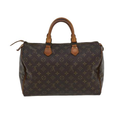 Louis Vuitton Vintage, Pre-owned Speedy 35 Monogram Handbag Bruin, Dames, Maat:ONE Size
