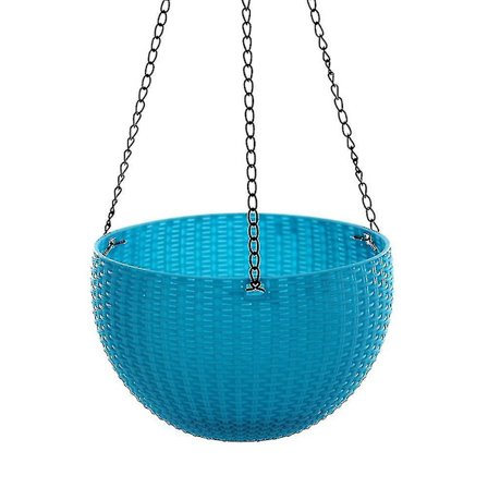 Hengende kurv i rottingplast Blomsterpotte Hagehengende Planter For Innendørs Utendørs Plante -CHJR