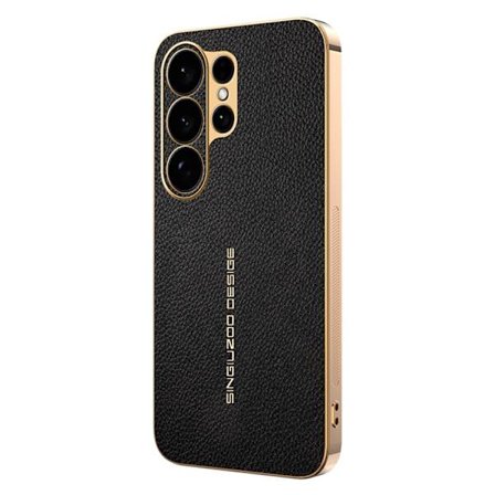 Mobilskal till Galaxy S26 Ultra Litchi Texture Anti Scratch TPU-läder PU