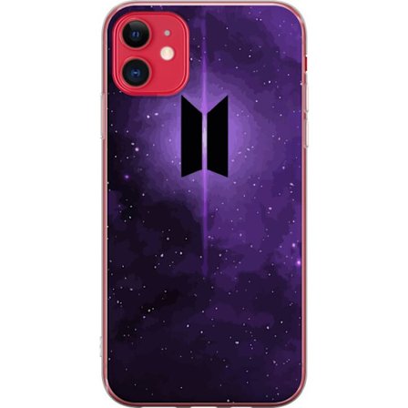 Kompatibel Mobilcover til Apple iPhone 11 BTS-logo lilla galakse kpop hær-plakat rummet stjerne himmel koreansk musik band symbol ikon design