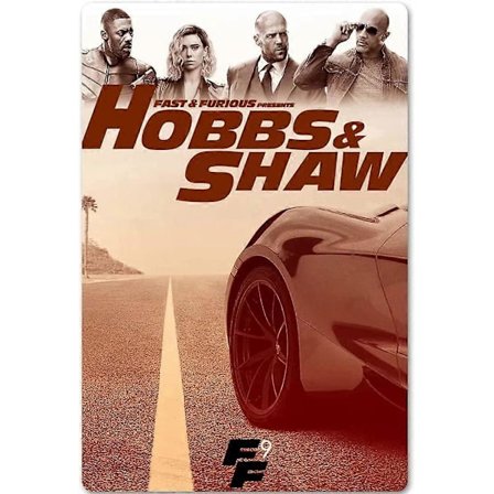 Fast & Furious 9 Film Metallplakat Skilt Filmteam Veggdekor for Garasje Bar Kaffe Mann Cave 30x40 cm
