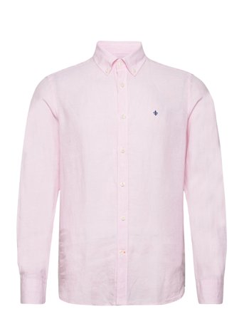 Douglas Linen Ss Shirt-Classic Fit Pink Morris
