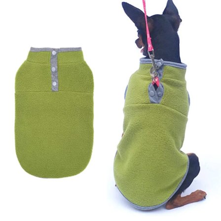 Hund vinter varm kläder husdjur kläder hund kläder ljus fleece ärmlös husdjur bipod