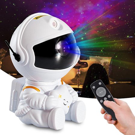 Stjerneprojektor Galaxy Natlys Astronaut Stjernehimmel Nebula Loft Galaxy Projektorlys Til Hjem Soveværelse (sort)