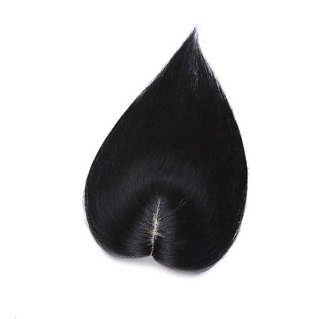 Clip In Hårtopp Hår Remy Hår toupé Parykk-Perfekt svart 10inch_tfrf