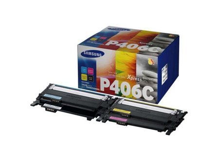 SAMSUNG Tonerkassett, CLT-P406C, SU375A, svart, cyan, magenta, gul, singelförpackning - Lyreco - Toner och bläck - Tonerkassetter - Toner Samsung