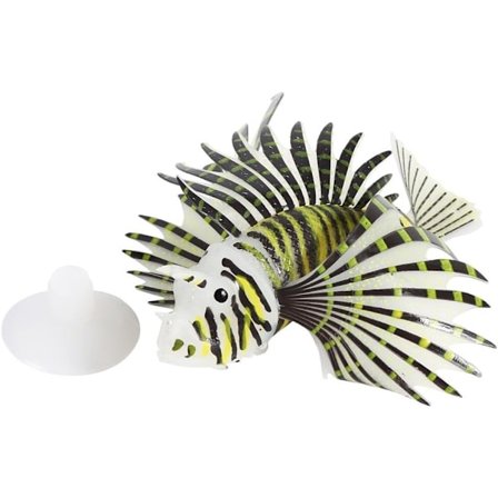 Konstgjord Lysande Lejonfisk Luminous Fake Fish Akvarium Fisk Tan