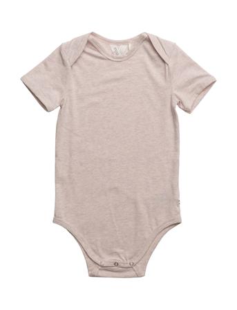 Cozy Me S/S Body Bodies Short-sleeved Vaaleanpunainen Müsli By Green Cotton