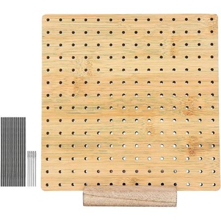 Blokeringsbræt, blokeringsbrætter til hækling, firkantede blokeringsbrætter til strikke- og hækleprojekter Håndlavet strikning med træstrikkebase 9 