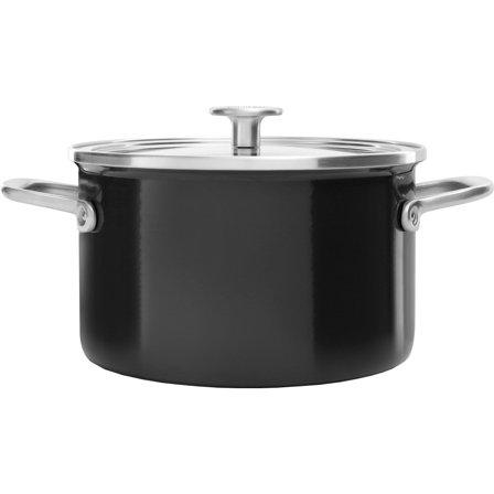 Kitchenaid Cookware Collection Gryde m/låg 20 cm, sort | KitchenOne