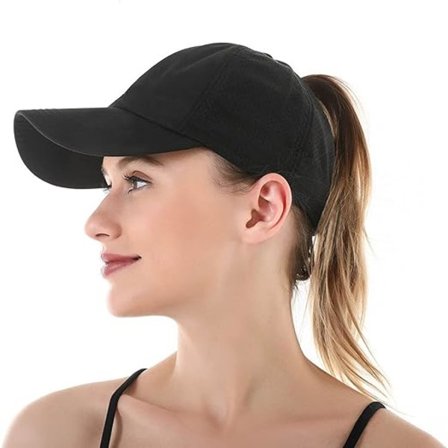 Poninhäntä Sommarkeps Naisten, Säädettävä Hengittävä Baseball-lippis