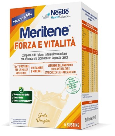 Meritene Forza e Vitalità Gusto Vaniglia 5x30g
