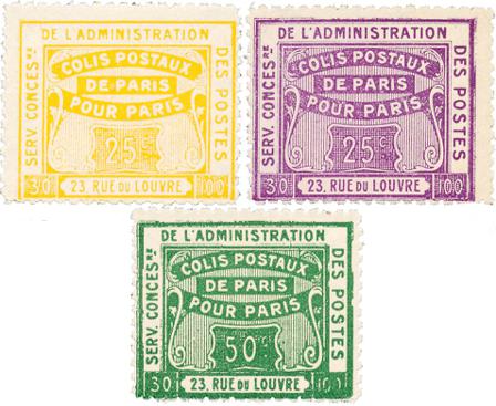 Frankrig 1919 - Pakkeporto YT 49-51 - Postfrisk