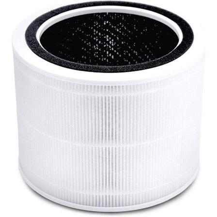 200S-RF Luftrenarfilter, 3-i-1 HEPA, Högeffektivt Aktivt Kol, Vit