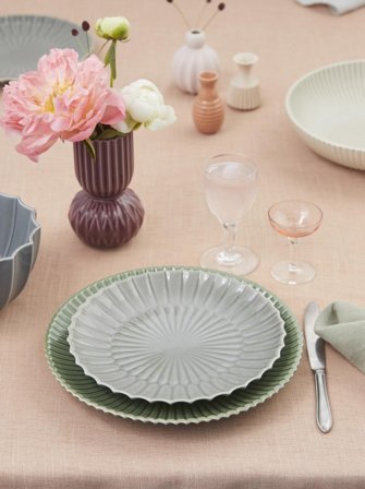 Dottir Samsurium Tallerken Blue-Grey Ø22